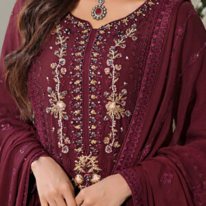 Guzel Jahan Ara Chiffon Embroidered