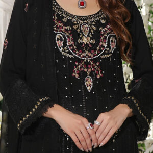 Guzel Jahan Ara Chiffon Embroidered